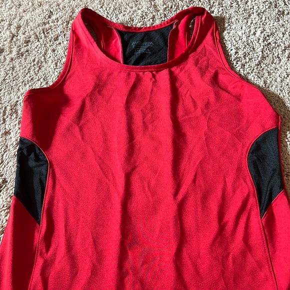 Adult large, red and black Augusta sportswear, running track, athletic tank top. - Picture 2 of 5